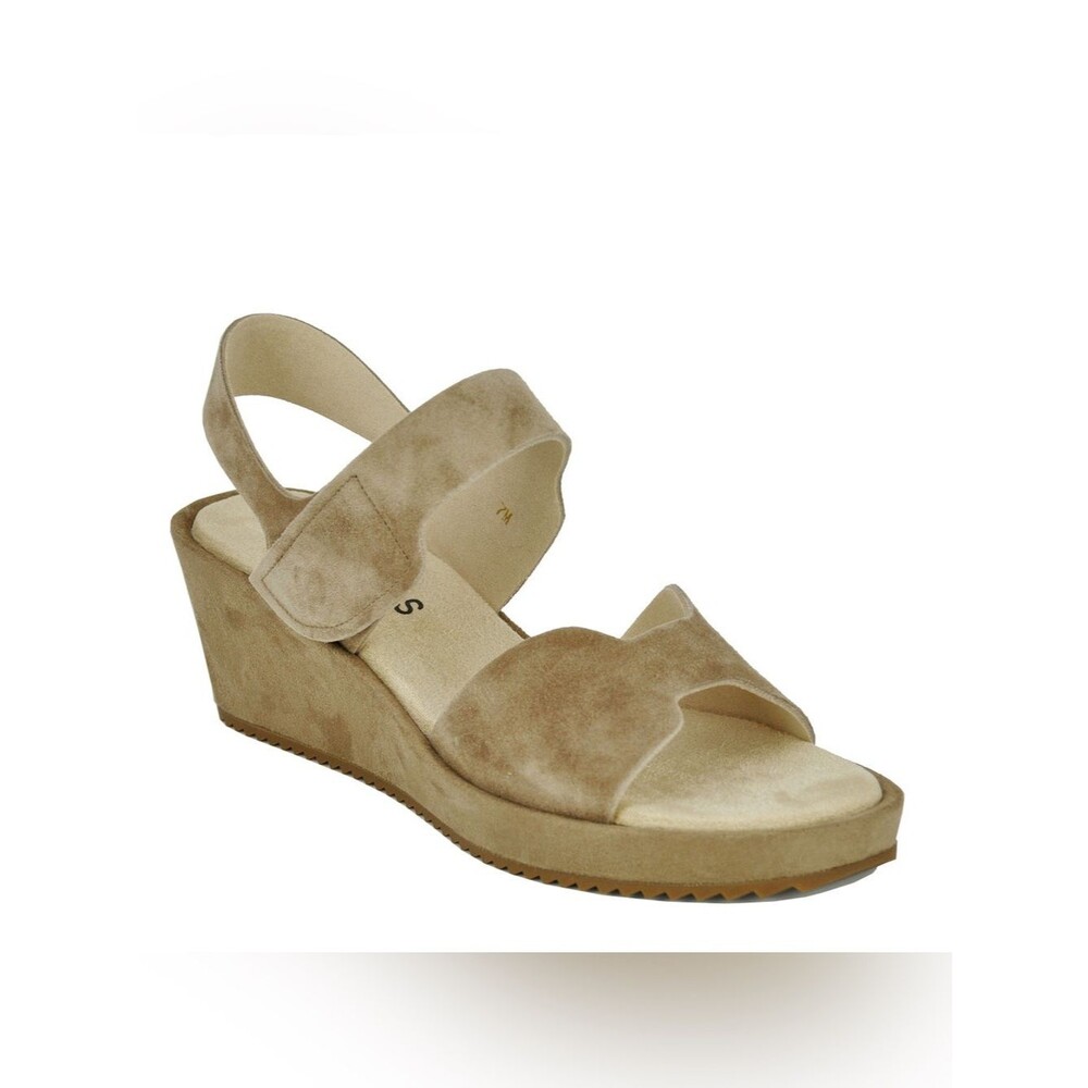 Footnotes Candid Suede Wedge Sandal Size 7 Nwot View 2